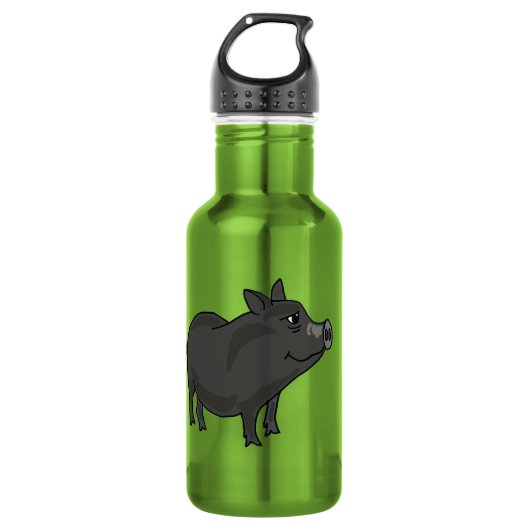 CA- Funny Pot Bellied Pig Waterfles (Voorkant)