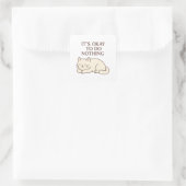 Ca marche de ne rien faire Sticker - Chat blond (Sac)