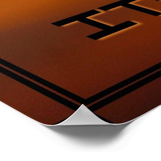 "Ça marche" Poster positif d'art mural (Coin)