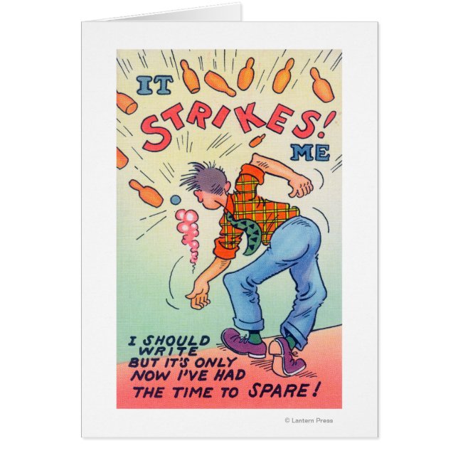 Ça Me Frappe, Cartoon Man Bowling (Devant)