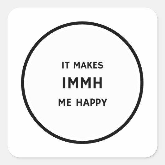 Ça Me Rend Happy Car Sticker (Devant)