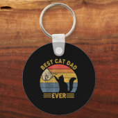 Ca Men Cat Dad Ever Funny Cat Lover Gift  Sleutelhanger (Voorkant)