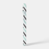 Ca Modern Mint blanc gris géométrique chevron Desi (Côté gauche)