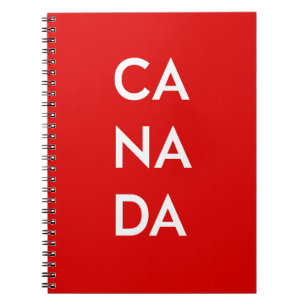 Ca Na Da Canada Dark Monotone Notitieboek