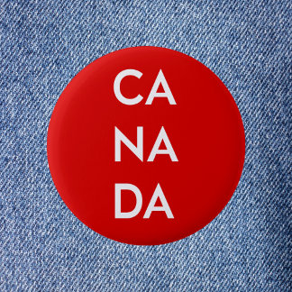 Ca Na Da Canada Dark Monotone Ronde Button 5,7 Cm