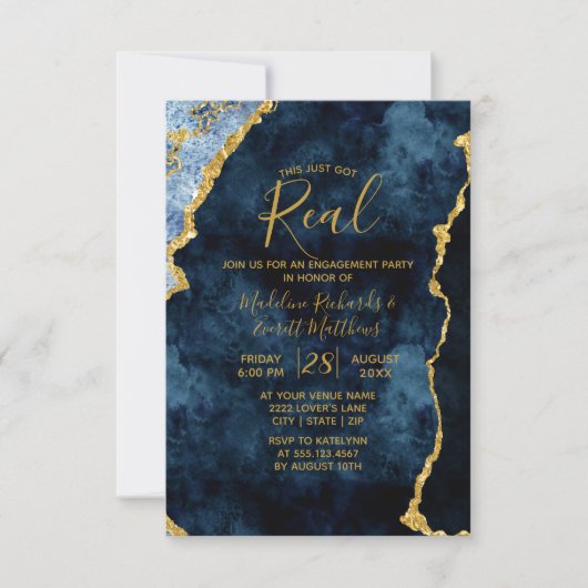 Ça N'A Que De Véritables Invitations De Fête D'Eng (Devant)