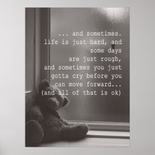 ça ne va pas être OK Poster Encouragement Citation