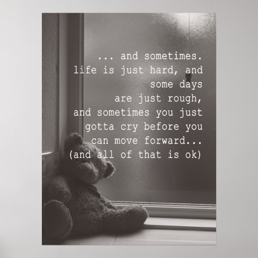 ça ne va pas être OK Poster Encouragement Citation (Devant)