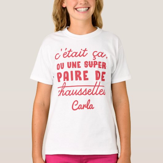 Ça ou une paire de chaussettes t-shirt (Voorkant)