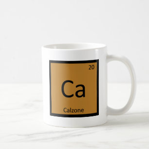 Ca - Periodieke tabelsymbool voor de chemie van de Koffiemok