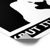 Ça Pourrait Être Nous Drôle Chasse Poster noir (Coin)