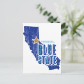 CA - Proud Blue State Briefkaart (Staand voorkant)