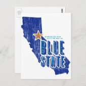CA - Proud Blue State Briefkaart (Voorkant / Achterkant)