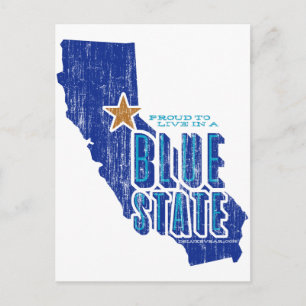 CA - Proud Blue State Briefkaart