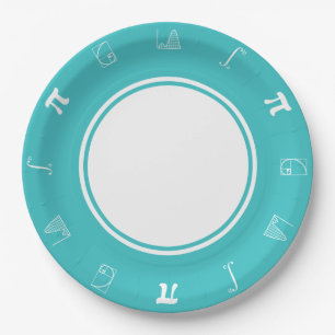 Ça S'Additionne en Assiette en Papier Turquoise