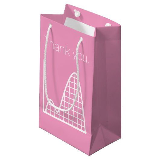 Ça S'Additionne en Sac Cadeau Rose Pâle (Devant Angle)