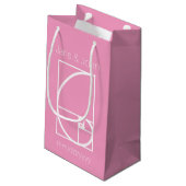 Ça S'Additionne en Sac Cadeau Rose Pâle (Dos Angle)