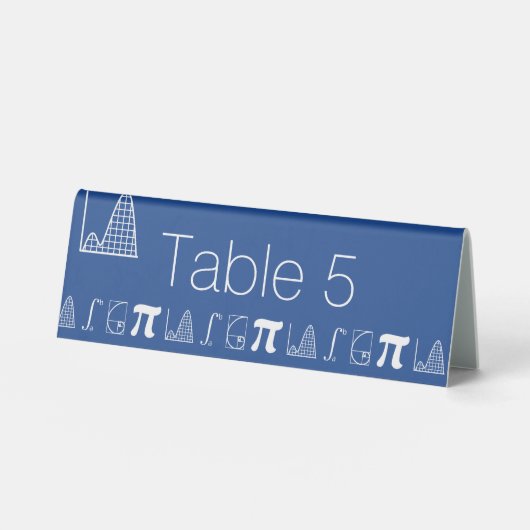 Ça S'Additionne en Signe de Table Tent en Bleu (Recto)
