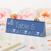 Ça S'Additionne en Signe de Table Tent en Bleu (In SItu (Mariage))