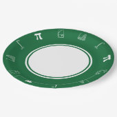 Ça S'Additionne Sur Assiette En Papier Vert (Angle)
