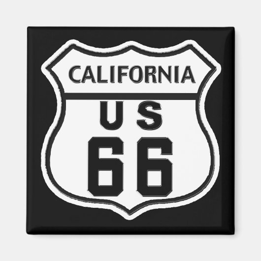CA US ROUTE 66 MAGNEET (Voorkant)