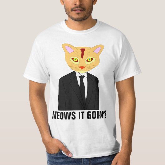 Ça va miauler ? T-shirt Chat Orange (Devant)