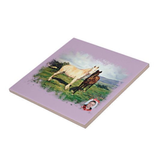 Caballos/Cabalos/Horses Tegeltje (Zijkant)