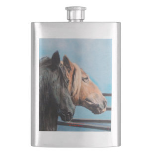 Caballos/Cabalos/Paarden Heupfles