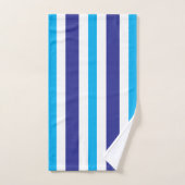 Cabana bleu rayures blanches (Serviette à main)