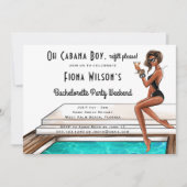 Cabana Boy Bachelorette Party Weekend Invitation (Devant)
