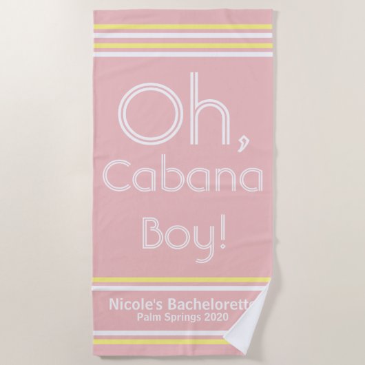 Cabana Boy Beach Towel Strandlaken (Voorkant)