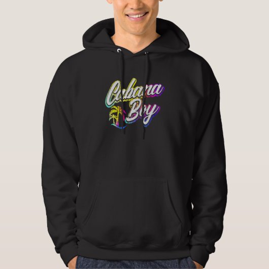 Cabana Boy Pool Guy Palm Hoodie (Voorkant)