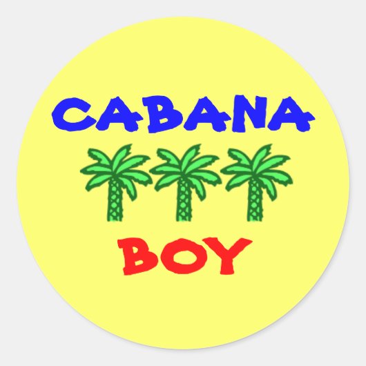 Cabana Boy stickers (Voorkant)