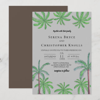 Cabana Coconut Grove Wedding Uitnodiging