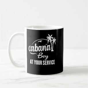 Cabana jongen bij uw dienst Funny Summer T Shirt Koffiemok
