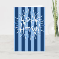 Cabana Strepen "Hip Hip Hooray" Barst in Blauw