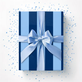 Cabana Strepen in Blauwe Indigo Cadeaupapier