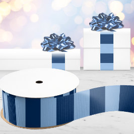 Cabana Strepen in Blauwe Indigo Grosgrain Lint