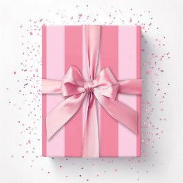 Cabana Strepen in Roze Cadeaupapier
