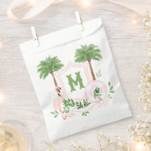 Cabana Strepen Palm Beach Monogram Wapenschild