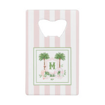 Cabana Strepen Palm Beach Monogram Wapenschild