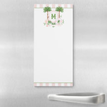 Cabana Strepen Palm Beach Monogram Wapenschild