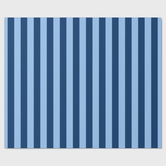 Cabana Stripes in Blue Indigo Cadeaupapier (Vlak)