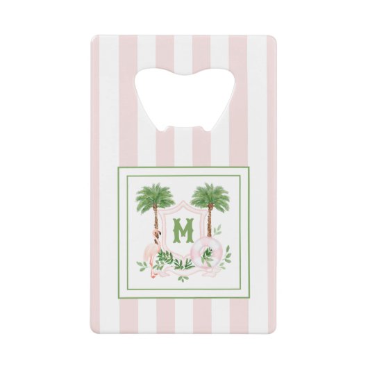 Cabana Stripes Palm Beach Monogram Crest (Devant)