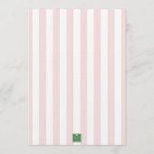 Cabana Stripes Palm Beach Monogram Crest Kaart (Achterkant)
