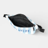 Cabane bleu et blanc Stripe Chien Maman Chien Stup (Ouvrir)