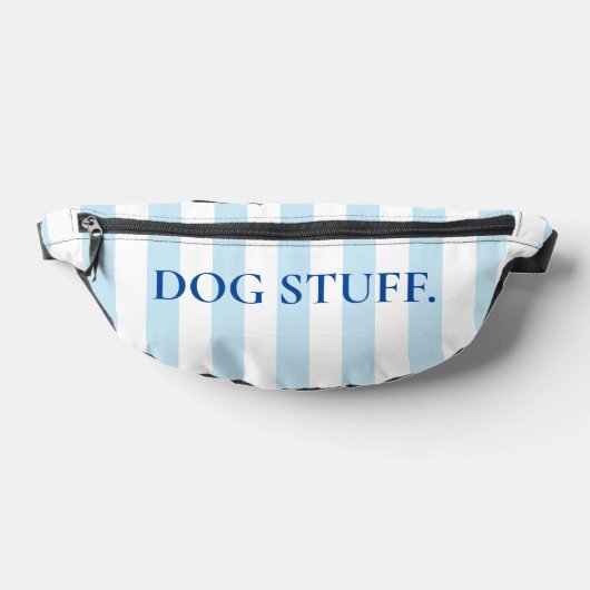Cabane bleu et blanc Stripe Chien Maman Chien Stup (Poser)