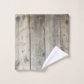 Cabane de famille personnalisée Forêt rustique Nom (Gant de toilette)