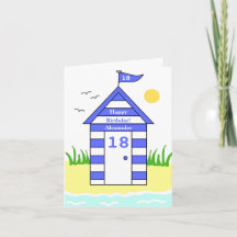Cabane de plage 18e carte