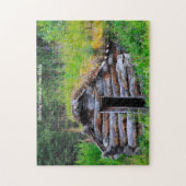 Cabane en Alaska. Puzzle (Vertical)